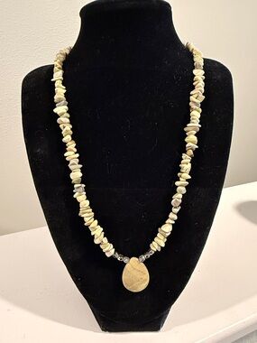 Artisan Made Natural Stone Chip Necklace